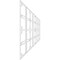 Ekena Millwork Set of Four Panels for 94 1/2"W x 36 1/4"H Englewood Fretwork Wainscot Wall Paneling WPKP18X01X47EWD - alternate 3